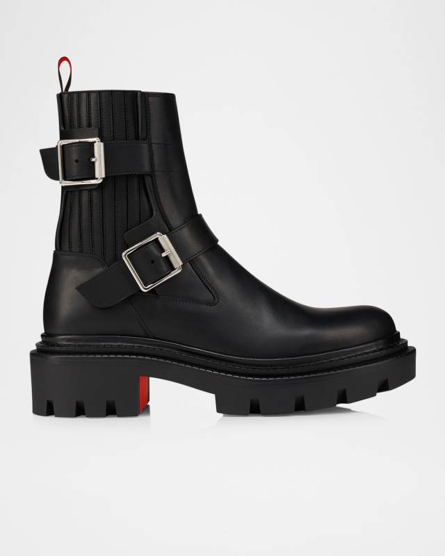 Oxybootie Leather Moto Boots